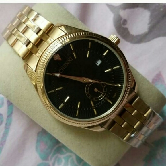 Mens Watches Top Brand Luxury CHENXI Golden Watch - Picture 7 of 8